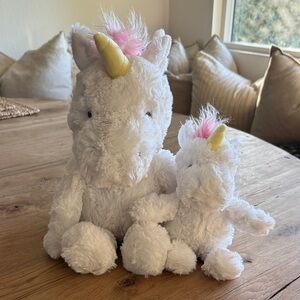 Cloud Island White and Pink Unicorn Stuffie Set